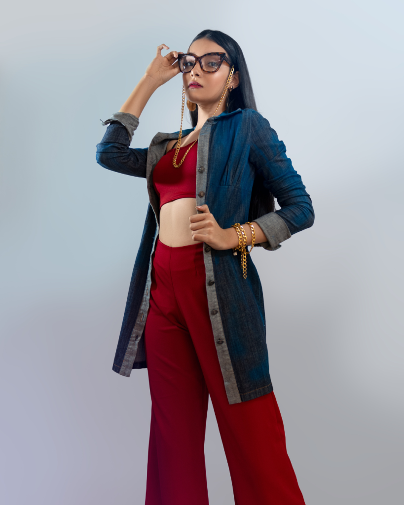 Girl wearing a trendy outfit from Lily and Lace online fashion boutique