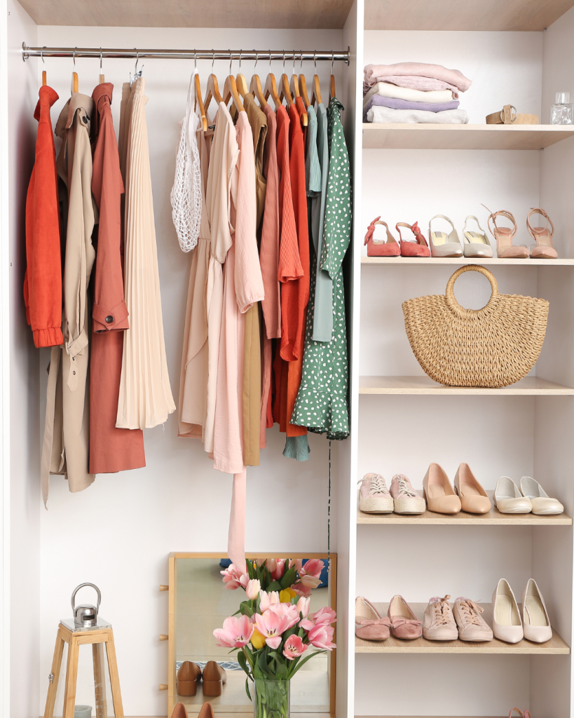 Wardrobe full of stylish outfits from Lily and Lace online fashion boutique